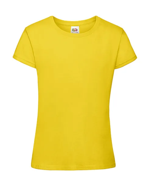  Girls Sofspun® T - Fruit of the Loom Yellow