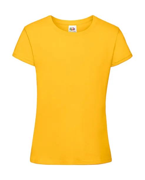  Girls Sofspun® T - Fruit of the Loom Sunflower