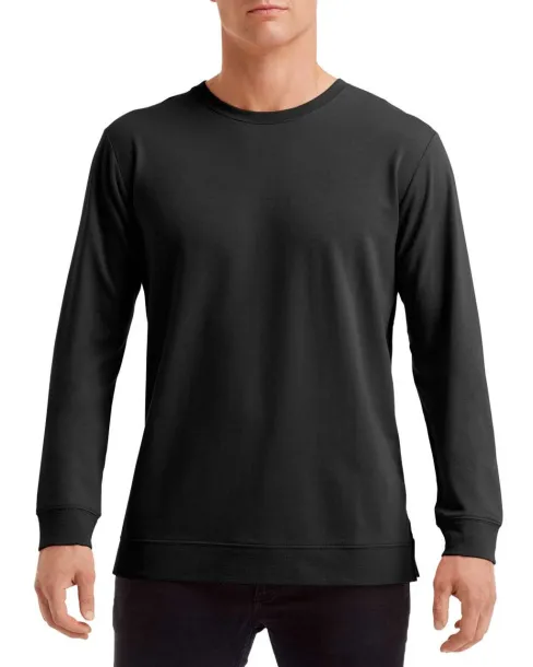  UNISEX LIGHT TERRY CREW - Anvil Black