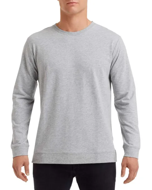  UNISEX LIGHT TERRY CREW - Anvil Heather Grey