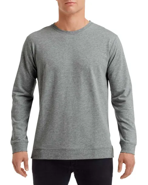  UNISEX LIGHT TERRY CREW - Anvil Graphite Heather