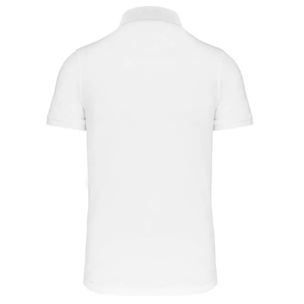  MEN'S SHORT SLEEVE STUD POLO SHIRT - Designed To Work White