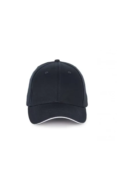  CAP WITH CONTRASTING SANDWICH PEAK - 6 PANELS - K-UP Navy White