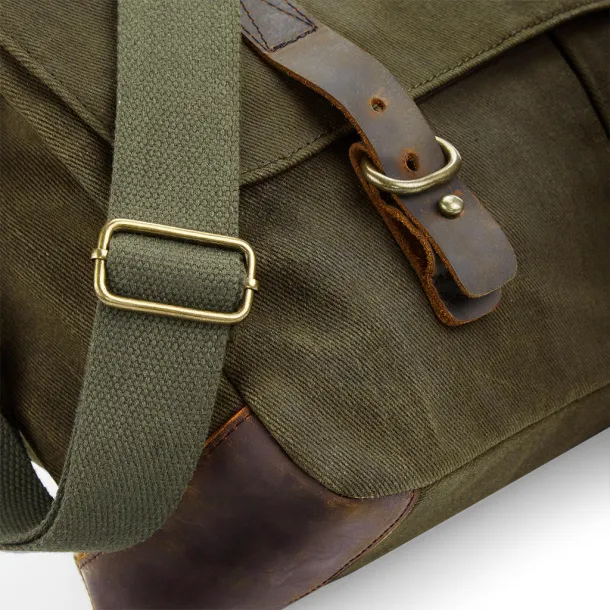  Heritage Waxed Canvas Messenger - Quadra