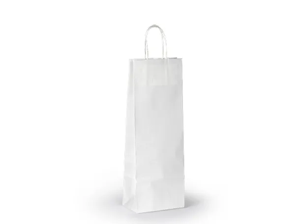 ARISTO paper bottle bag - BRUNO White