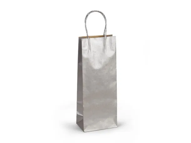 ARISTO paper bottle bag - BRUNO Silver