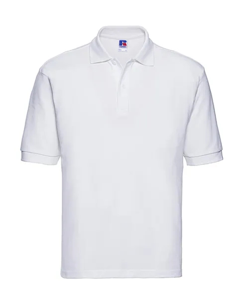  Men's Classic Polycotton Polo - Russell  Bijela