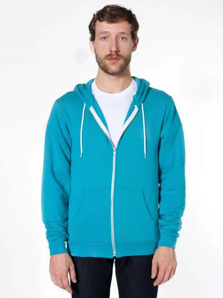  UNISEX FLEX FLEECE ZIP HOODIE - American Apparel Mermaid Green