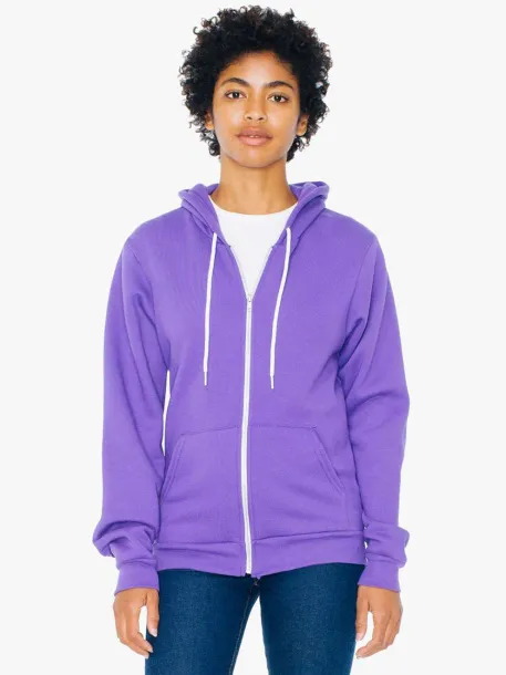  UNISEX FLEX FLEECE ZIP HOODIE - American Apparel Ljubičasta