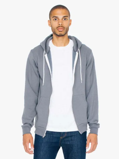  UNISEX FLEX FLEECE ZIP HOODIE - American Apparel Asphalt