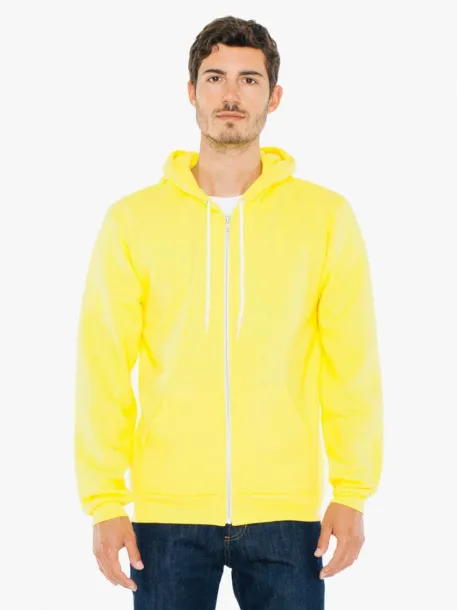  UNISEX FLEX FLEECE ZIP HOODIE - American Apparel Sunshine