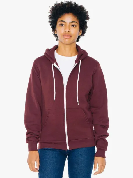  UNISEX FLEX FLEECE ZIP HOODIE - American Apparel Truffle