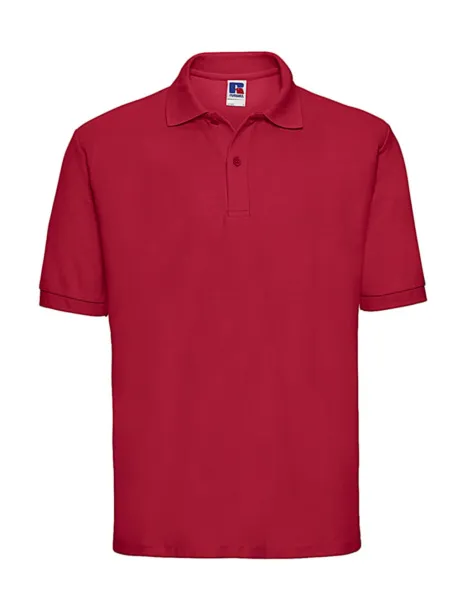  Men's Classic Polycotton Polo - Russell  Classic Red