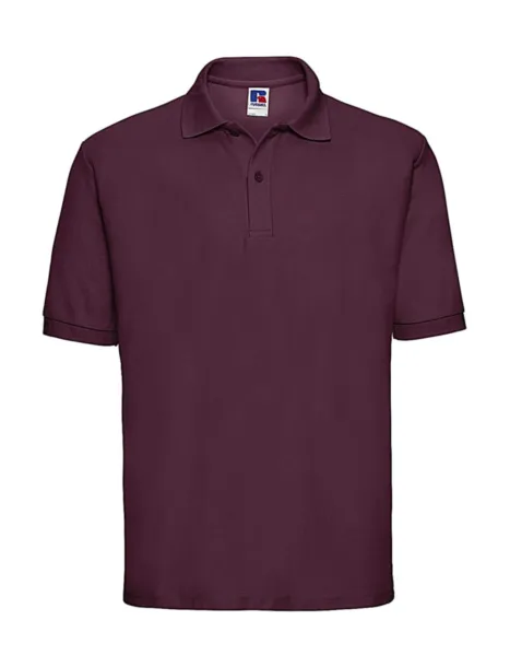  Men's Classic Polycotton Polo - Russell  Burgundy