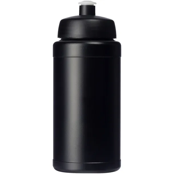 Baseline 500 ml recycled sport bottle Solid black Solid black