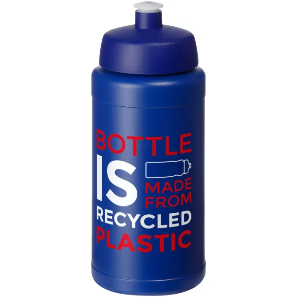 Baseline 500 ml recycled sport bottle Blue Blue