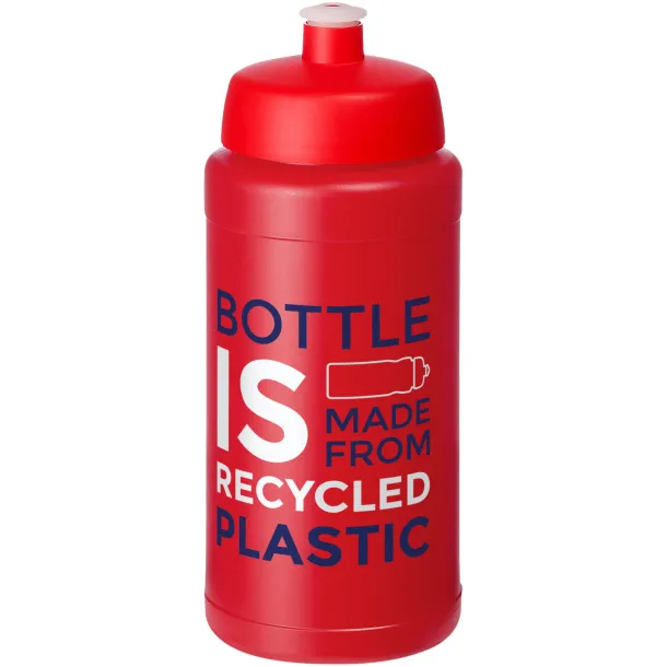 Baseline 500 ml recycled sport bottle Red Red