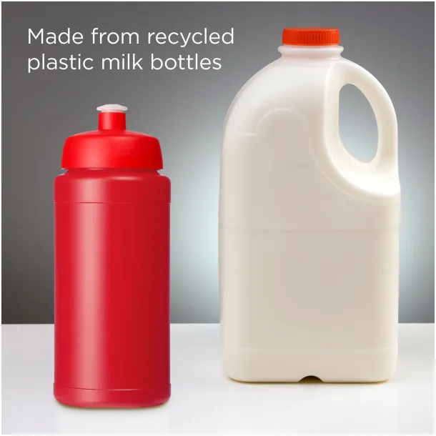 Baseline 500 ml recycled sport bottle - Unbranded Red Red