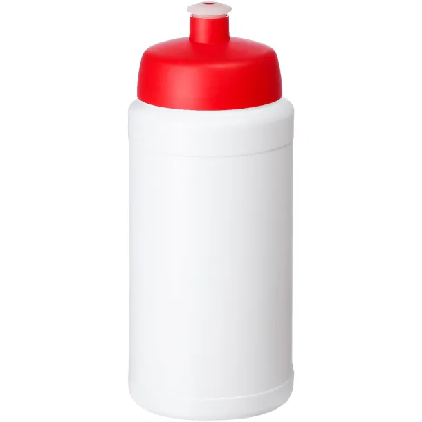 Baseline 500 ml recycled sport bottle - Unbranded White Red