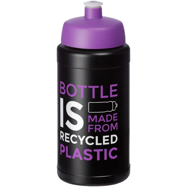 Baseline 500 ml recycled sport bottle Purple