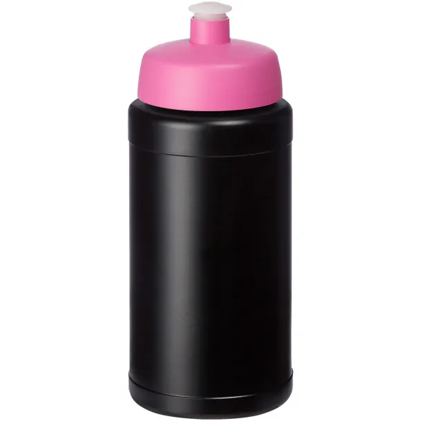 Baseline 500 ml recycled sport bottle - Unbranded Transparent pink