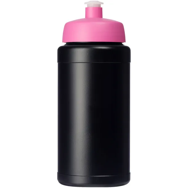 Baseline 500 ml recycled sport bottle Transparent pink