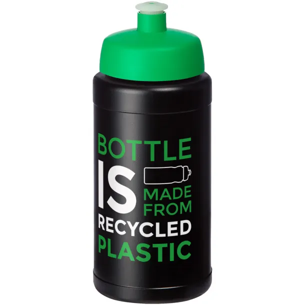 Baseline 500 ml recycled sport bottle - Unbranded Green