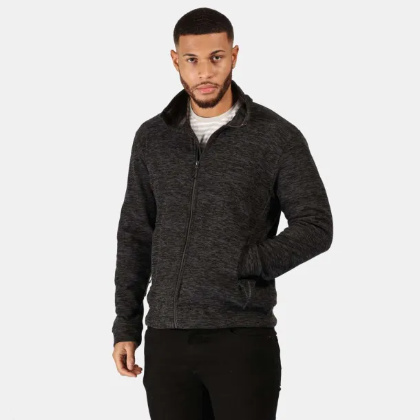 THORNLY MEN - FULL ZIP MARL FLEECE - Regatta Seal Grey #2D2928