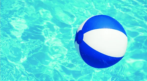 Playo beach ball (ø28 cm) Blue White