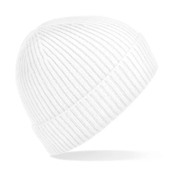  Engineered Knit Ribbed Beanie - Beechfield Bijela