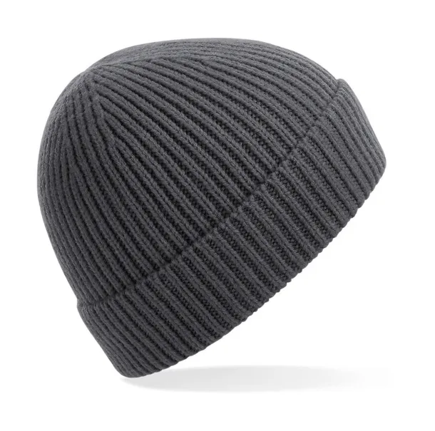  Engineered Knit Ribbed Beanie - Beechfield Graphite Grey