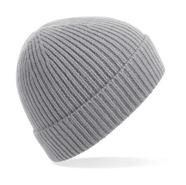  Engineered Knit Ribbed Beanie - Beechfield Light Grey