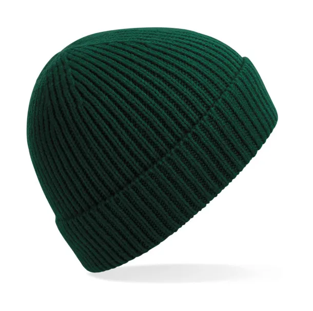  Engineered Knit Ribbed Beanie - Beechfield Bottle Green