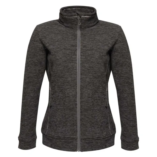 THORNLY WOMEN - FULL ZIP MARL FLEECE - Regatta Seal Grey #2D2928