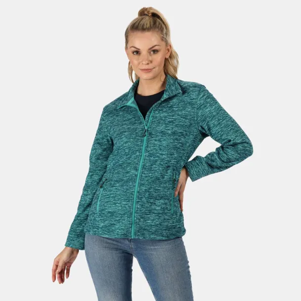 THORNLY WOMEN - FULL ZIP MARL FLEECE - Regatta Ceramic Marl #3A7C8D