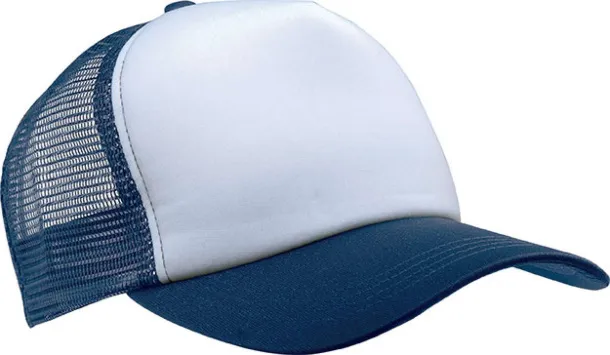  TRUCKER MESH CAP - 5 PANELS - K-UP White Navy