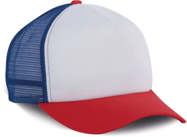  TRUCKER MESH CAP - 5 PANELS - K-UP White Blue