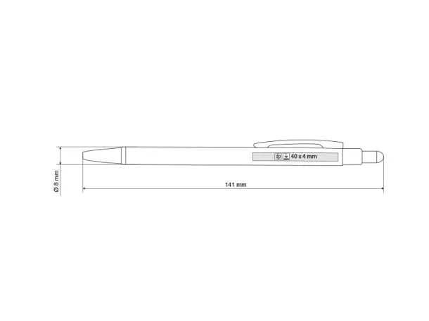 PLATINUM TOUCH metal ''touch'' ball pen Royal blue