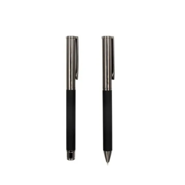  Mauro Conti writing set, ball pen and roller ball pen Crna