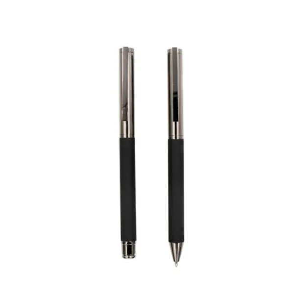  Mauro Conti writing set, ball pen and roller ball pen Crna