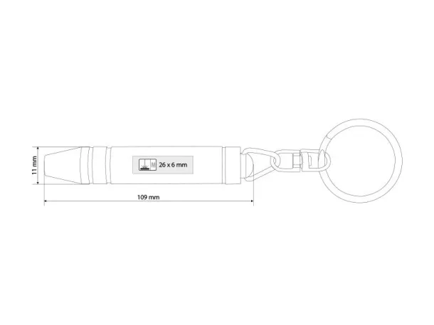 SHRAF key holder with screwdriver function Black