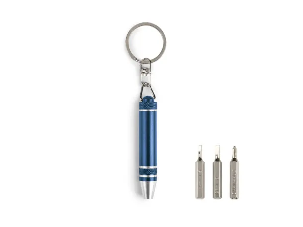 SHRAF key holder with screwdriver function Blue