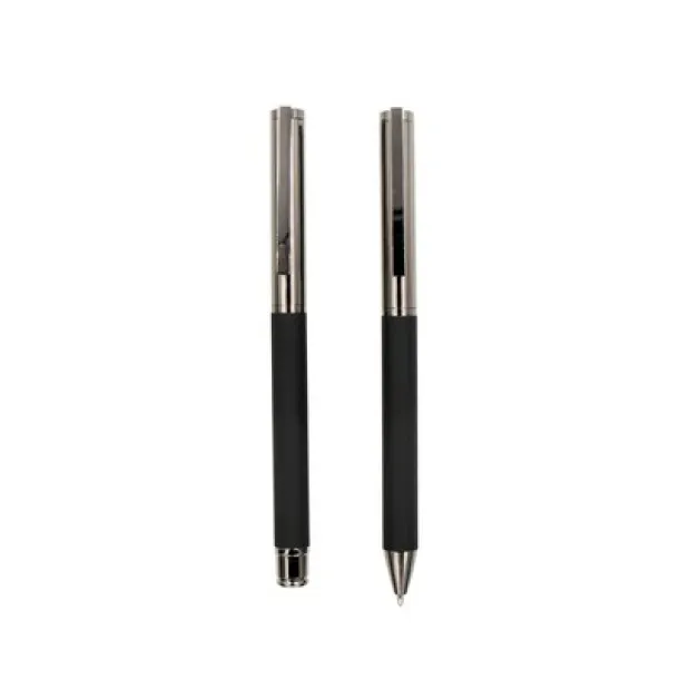  Mauro Conti writing set, ball pen and roller ball pen black