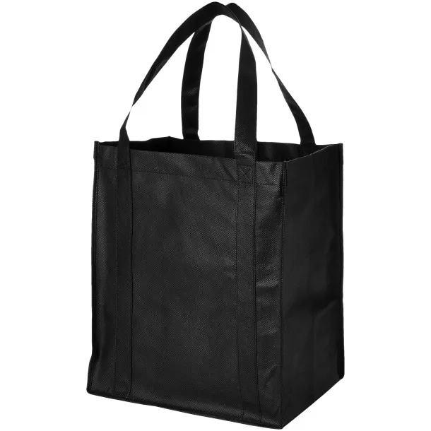 Liberty bottom board non-woven tote bag Solid black