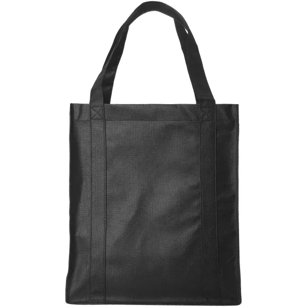 Liberty bottom board non-woven tote bag Solid black