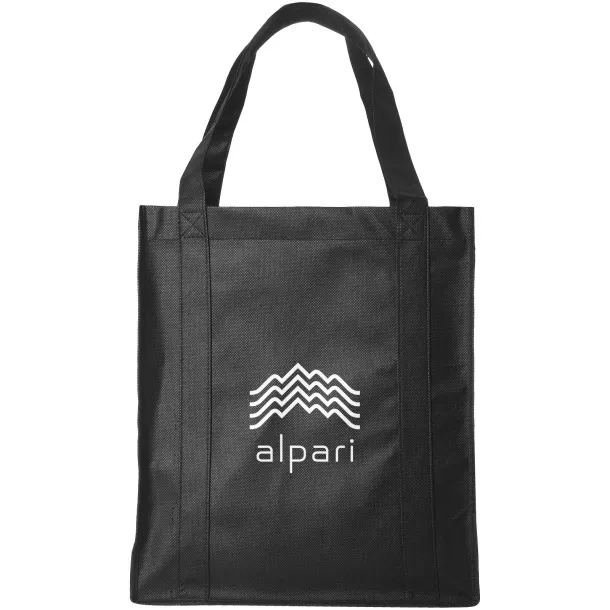 Liberty bottom board non-woven tote bag Solid black