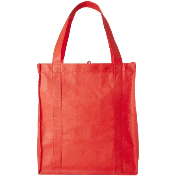 Liberty bottom board non-woven tote bag Red