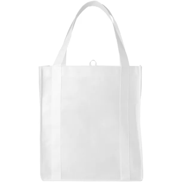 Liberty bottom board non-woven tote bag White