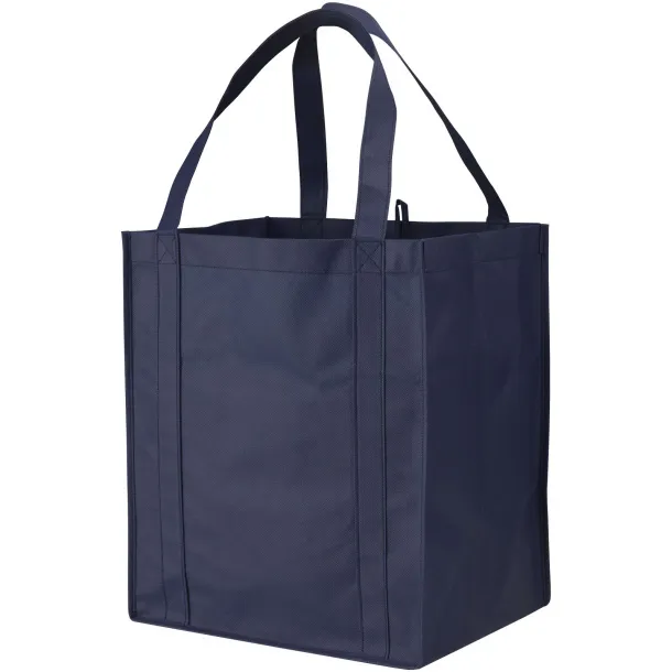 Liberty bottom board non-woven tote bag Navy Blue