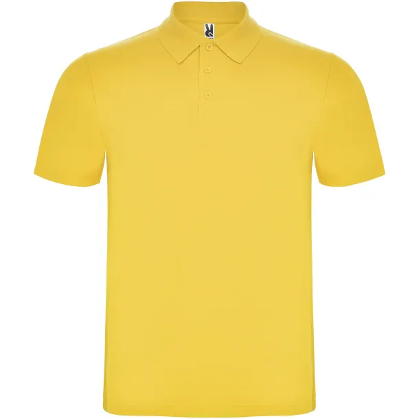 Austral short sleeve unisex polo - Roly Yellow